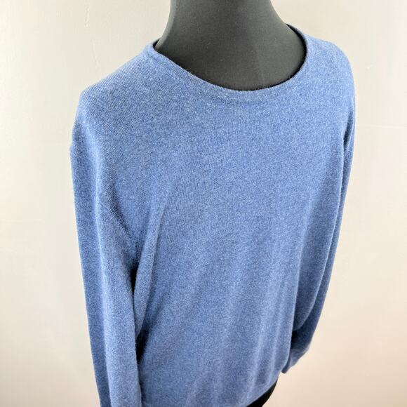 Nordstrom JWN Men's Blue Italian Merino Wool Crewneck Pullover Sweater Size XL - Picture 3 of 7